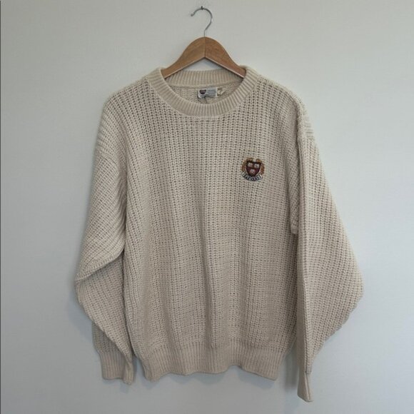 The COOP Harvard Cooperative Society Vintage Cotton Sweater Size Medium EUC - Picture 1 of 4